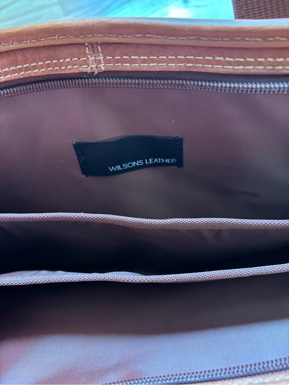 Vintage Brown Wilsons Leather Briefcase